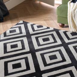 OHS Contrast Tufted Geo Rug Soft Non Slip Floor Carpet Area Mat - Size: 160 cm x 230 cm - thumbnail 2