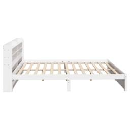 Berkfield Home Beautiful Bed Frame with Headboard without Mattress White 180x200 - Size: Super King - thumbnail 7