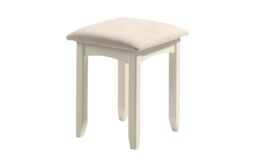 Ashfield Stone White Dressing Stool in Ivory