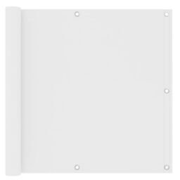 Berkfield Home Balcony Screen White 90x500 cm Oxford Fabric - thumbnail 1