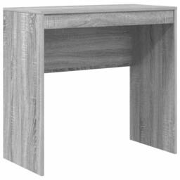 Berkfield Home Writing Desk Grey sonoma Engineered wood 80 x 40 x 76 cm Simple
