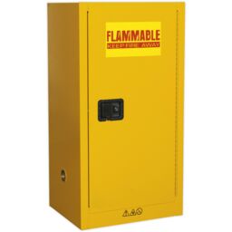 Loops Flammable Substance Storage Cabinet - 585mm x 460mm x 1120mm - 3-Point Key Lock - thumbnail 1