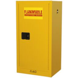 Loops Flammable Substance Storage Cabinet - 585mm x 460mm x 1120mm - 3-Point Key Lock - thumbnail 5