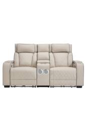 More4Homes Capri Electric Recliner 1+2 Seater Sofa Set w Bluetooth speakers in Beige - thumbnail 3