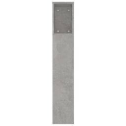 Berkfield Home Headboard Cabinet Concrete Grey 220x18.5x104.5 cm - thumbnail 5