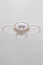 ExtraStar Contemporary 4-Ring LED Ceiling Fixture, Flush Mount Ceiling Light - thumbnail 4