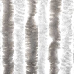 Berkfield Home Fly Curtain Light Grey & White 56x200 cm Chenille - thumbnail 6