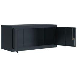 Berkfield Home File Cabinet Anthracite 90x40x40 cm Steel in Black - Size: 90 x 40 x 40 cm - thumbnail 4