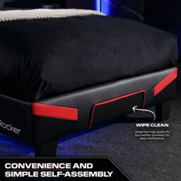 X Rocker Cerberus Gaming Bed for Kids & Teens with Foam Mattress in Dark Red - Size: Double - thumbnail 4