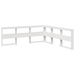 Berkfield Home Decorative Bookcase Bed without Mattress White 135x190cm Double S - thumbnail 6