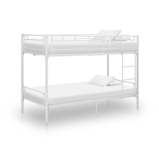 Berkfield Home Bunk Bed White Metal 90x200 cm - image 1