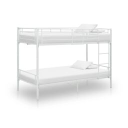 Berkfield Home Bunk Bed White Metal 90x200 cm - thumbnail 1