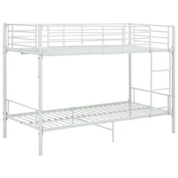 Berkfield Home Bunk Bed White Metal 90x200 cm - thumbnail 2