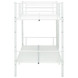 Berkfield Home Bunk Bed White Metal 90x200 cm - thumbnail 4