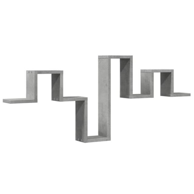 Berkfield Home Wall Shelf Concrete Grey 104.5x10x43 cm Engineered Wood - image 1