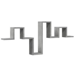 Berkfield Home Wall Shelf Concrete Grey 104.5x10x43 cm Engineered Wood - thumbnail 1