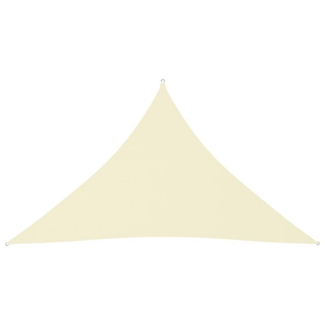 Berkfield Home Sunshade Sail Oxford Fabric Triangular 4x4x5.8 m Cream in Beige - image 1