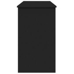 Berkfield Home Dressing Table with Mirror Black 100x45x76 cm - Size: 100 x 45 x 76 cm - thumbnail 6