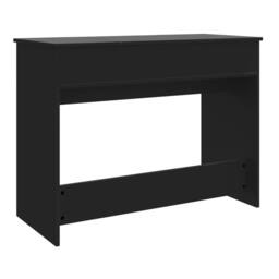 Berkfield Home Dressing Table with Mirror Black 100x45x76 cm - Size: 100 x 45 x 76 cm - thumbnail 7