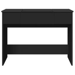 Berkfield Home Dressing Table with Mirror Black 100x45x76 cm - Size: 100 x 45 x 76 cm - thumbnail 5