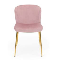 Cheshire Cavendish Premium Dusky Pink Dining Chairs - Set of 2 in Dusty Pink - thumbnail 3
