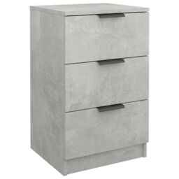 Berkfield Home Bedside Cabinet Concrete Grey 40x36x65 cm - Size: 40 x 36 x 65 cm - thumbnail 2