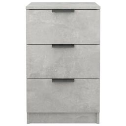 Berkfield Home Bedside Cabinet Concrete Grey 40x36x65 cm - Size: 40 x 36 x 65 cm - thumbnail 6