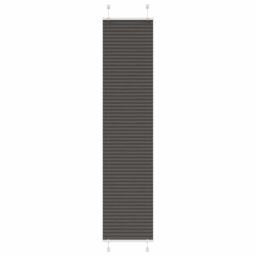 Berkfield Home Pleated Blind Black 40x200 cm Fabric Width 39.4 cm Polyester