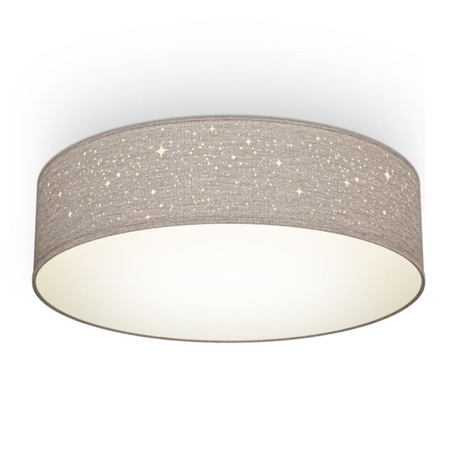 B.K.Licht Taupe 2xE27 40W Requires Bulb Ceiling Light in Beige - image 1
