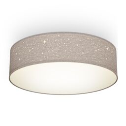 B.K.Licht Taupe 2xE27 40W Requires Bulb Ceiling Light in Beige - thumbnail 1