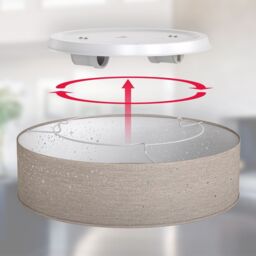 B.K.Licht Taupe 2xE27 40W Requires Bulb Ceiling Light in Beige - thumbnail 6