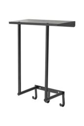 H&O Direct Modern Black Iron Wall-Mounted Towel Rack - thumbnail 3