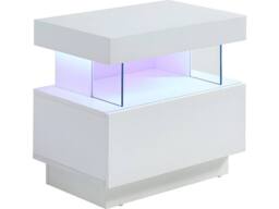 Vente-unique Set Of 2 Bedside Tables With 1 Drawer & 1 Open Compartment - With in White - thumbnail 7
