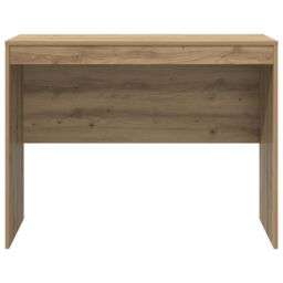 Berkfield Home Writing Desk Artisan oak MDF 100 x 50 x 76 cm Simple in Brown - thumbnail 4