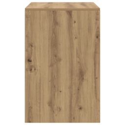 Berkfield Home Writing Desk Artisan oak MDF 100 x 50 x 76 cm Simple in Brown - thumbnail 5