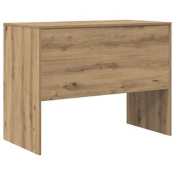 Berkfield Home Writing Desk Artisan oak MDF 100 x 50 x 76 cm Simple in Brown - thumbnail 6