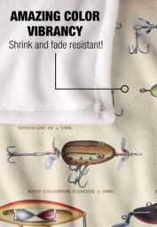 JQ Licensing Antique Flyfishing Lure Panel Silky Touch Super Soft Throw Blanket 152 X 127 cm in White - thumbnail 4