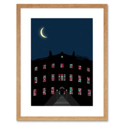"Artery8 Wall Art Print Bute House Edinburgh Framed 9X7 in Beige - Size: W7"" x H9""" - thumbnail 1