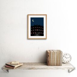 "Artery8 Wall Art Print Bute House Edinburgh Framed 9X7 in Beige - Size: W7"" x H9""" - thumbnail 2