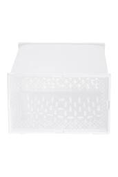 Living and Home 12 Pack Waterproof Plastic Shoe Storage Boxes in White - thumbnail 4