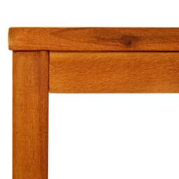 Berkfield Home Decorative Coffee Table 50x35x45 cm Solid Acacia Wood in Brown - Size: 50 x 35 x 45 cm - thumbnail 5