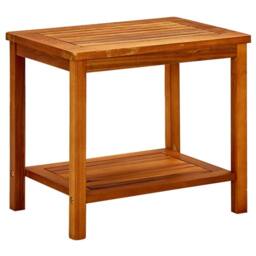 Berkfield Home Decorative Coffee Table 50x35x45 cm Solid Acacia Wood in Brown - Size: 50 x 35 x 45 cm - thumbnail 2