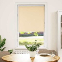 Berkfield Home Roller Blind Blackout Beige 85x150 cm Fabric Width 80.7 cm Polyester - thumbnail 2