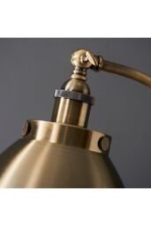 Netlighting Franklin Task Floor Lamp Antique Brass Plate Matt Black Paint in Gold - thumbnail 5