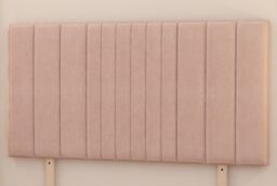 "Somnior Alexas 2 Drawers Divan Bed with 30"" Upholstered Headboard Plush Velvet in Pink - Size: Single" - thumbnail 4