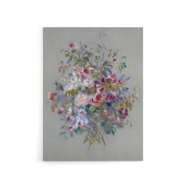 "Artery8 Renoir Bouquet Of Roses 1879 Canvas Wall Art Print - Size: W24"" x H32""" - image 1