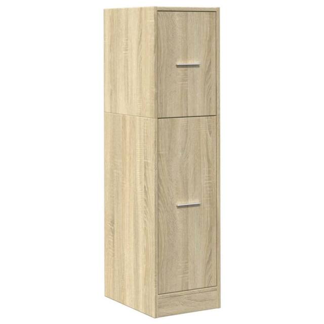 Berkfield Home Elegant Apothecary Cabinet Sonoma Oak 30x41x118 cm Engineered Wood in Light Oak - Size: 30 x 41 x 118 cm - image 1