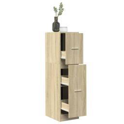 Berkfield Home Elegant Apothecary Cabinet Sonoma Oak 30x41x118 cm Engineered Wood in Light Oak - Size: 30 x 41 x 118 cm - thumbnail 2