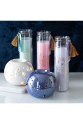 KDMD White Sage Tube Candle with Clear Quartz Crystals - thumbnail 5
