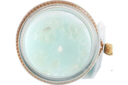 KDMD White Sage Tube Candle with Clear Quartz Crystals - thumbnail 4